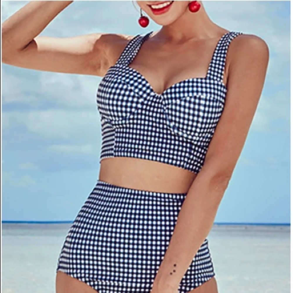 Women's Bikini Set 2 pieces Checkered